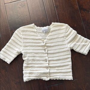 Ganni Cream Knit Cardigan
